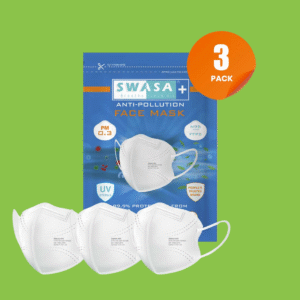 SWASA N95 MASK | 5 LAYERED | USED BY FRONTLINERS (DOCTORS) PROTECTION | PACK OF 15  (Free Size, Pack of 15)