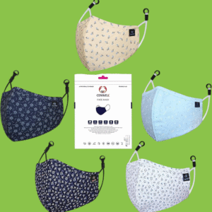 CENWELL 100% Cotton Printed Face Mask | 6-Layer Reusable | Pack of 2