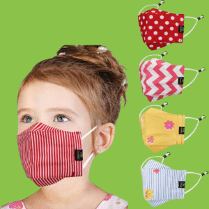 Printed Kids Mask N95 Multicolors KIds Mask 6 Washable, Washable Cloth Mask With Melt Blown Fabric Layer  (Multicolor, Free Size, Pack of 3)