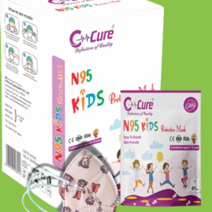 C-Cure Kids N95 Mask | Ages 8–12 Years | 5-Layer Disposable | Pack of 5