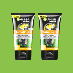 Garnier Men Turbo Bright Anti-Pollution Face Wash | Vitamin C + Charcoal