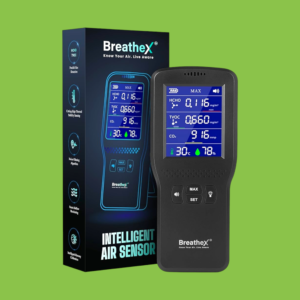 BreatheX Smart Air Quality Meter | Real-Time Multi-Pollutant Monitor